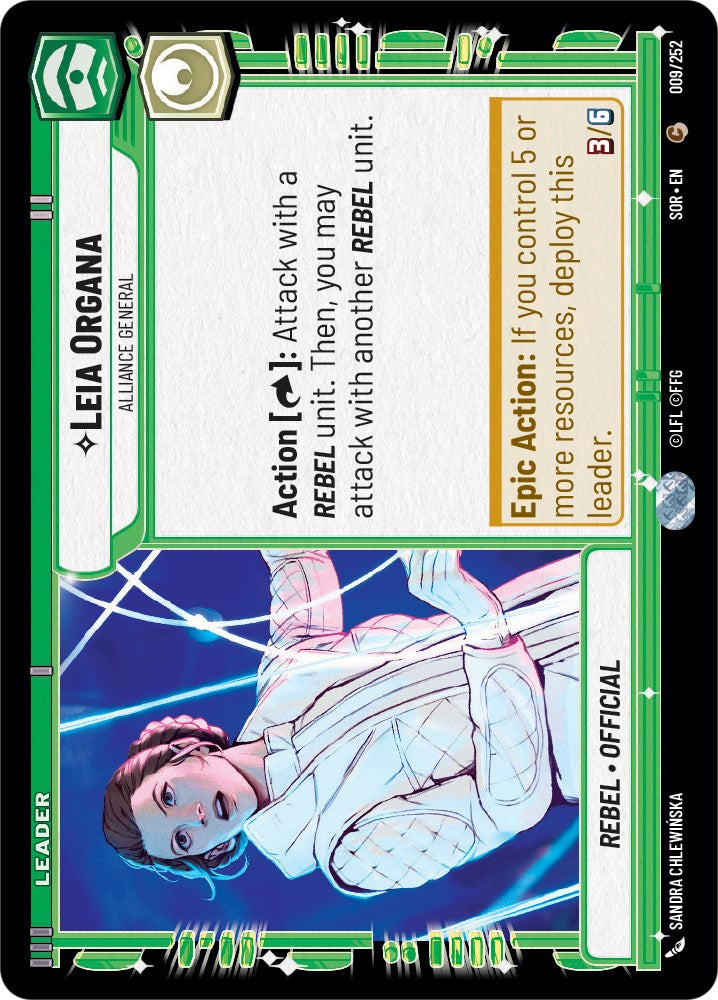 Leia Organa - Alliance General (009/252) [Spark of Rebellion] | Odin's Place