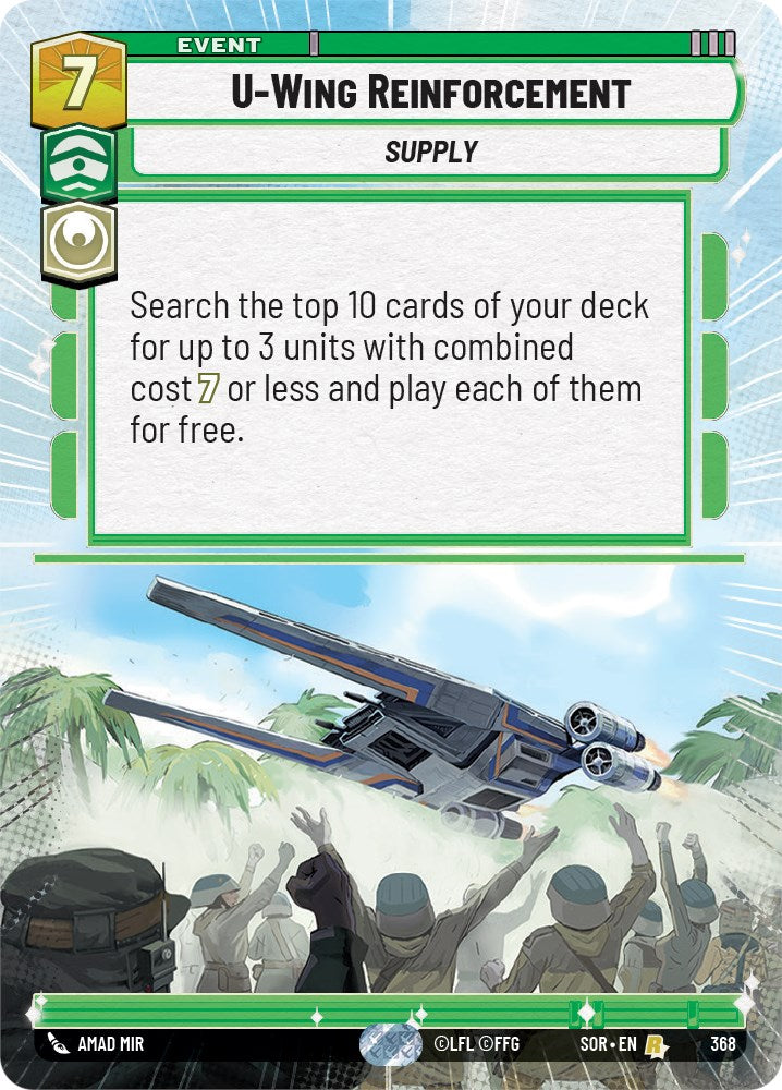 U-Wing Reinforcement (Hyperspace) (368) [Spark of Rebellion] | Odin's Place