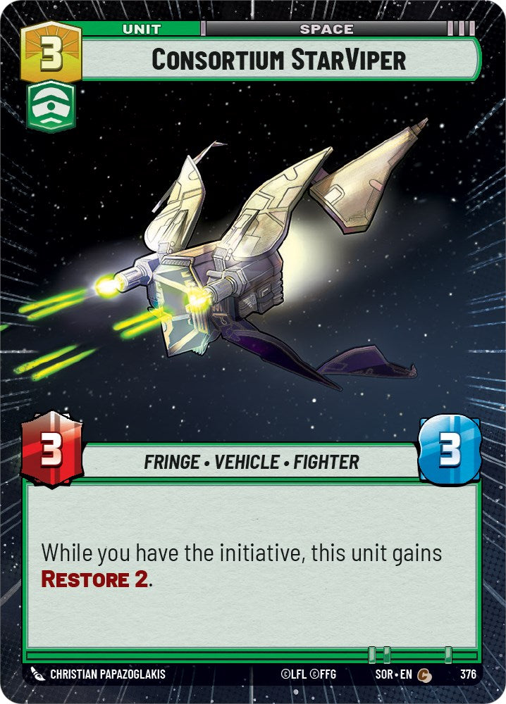 Consortium StarViper (Hyperspace) (376) [Spark of Rebellion] | Odin's Place