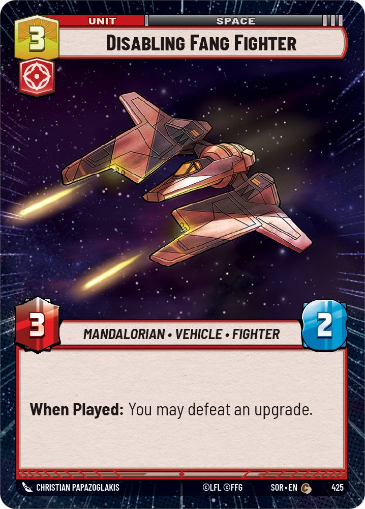 Disabling Fang Fighter (Hyperspace) (425) [Spark of Rebellion] | Odin's Place