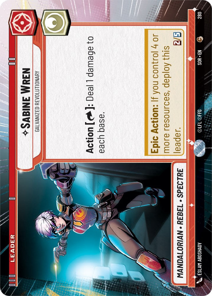 Sabine Wren - Galvanized Revolutionary (Hyperspace) (280) [Spark of Rebellion] | Odin's Place