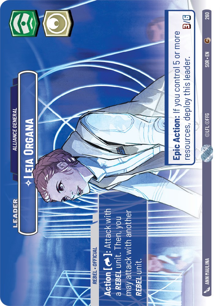 Leia Organa - Alliance General (Showcase) (260) [Spark of Rebellion] | Odin's Place