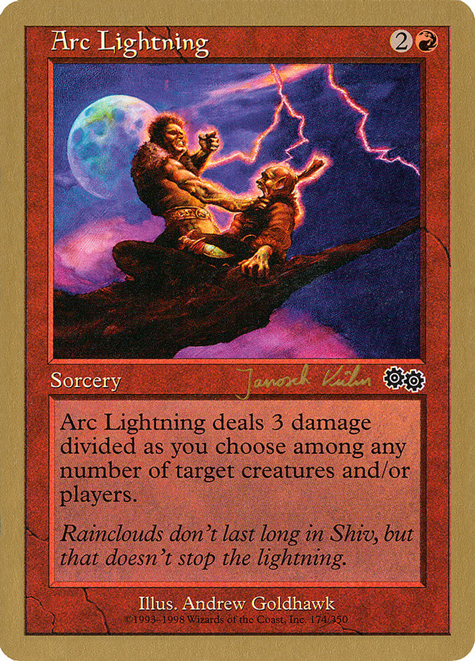 Arc Lightning (Janosch Kuhn) [World Championship Decks 2000] | Dragon's Lair Comics and Fantasy Houston TX