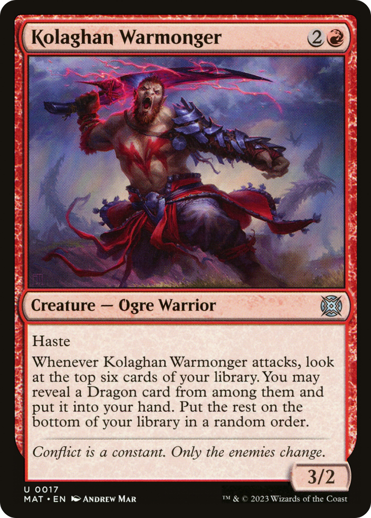 Kolaghan Warmonger [March of the Machine: The Aftermath] | Dragon's Lair Comics and Fantasy Houston TX