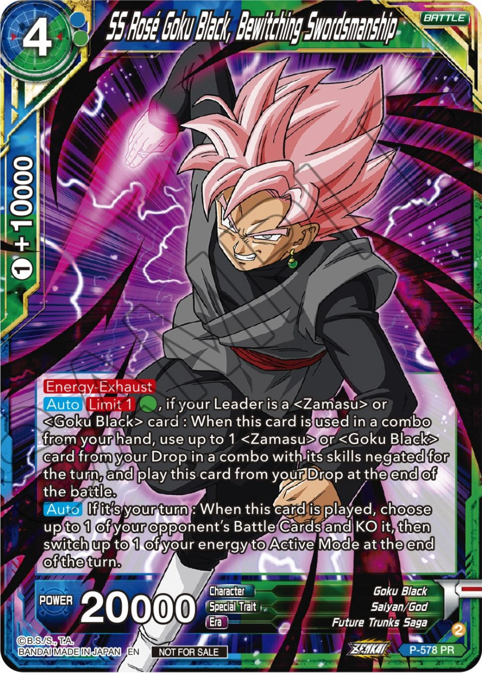 SS Rose Goku Black, Bewitching Swordsmanship (Zenkai Series Tournament Pack Vol.7) (P-578) [Tournament Promotion Cards] | Dragon's Lair Comics and Fantasy Houston TX