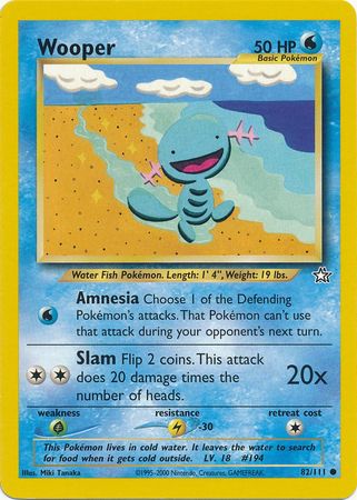 Wooper (82/111) [Neo Genesis Unlimited] | Dragon's Lair Comics and Fantasy Houston TX