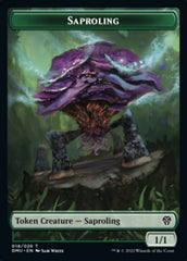 Saproling // Knight Double-Sided Token [Dominaria United Tokens] | Dragon's Lair Comics and Fantasy Houston TX