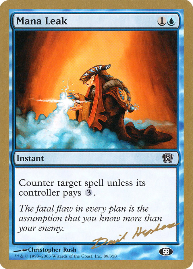 Mana Leak (Dave Humpherys) (SB) [World Championship Decks 2003] | Dragon's Lair Comics and Fantasy Houston TX