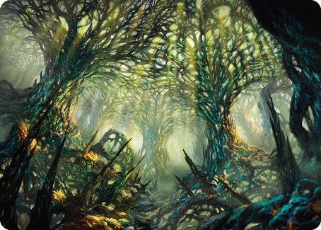 The Hunter Maze Art Card [Phyrexia: All Will Be One Art Series] | Dragon's Lair Comics and Fantasy Houston TX