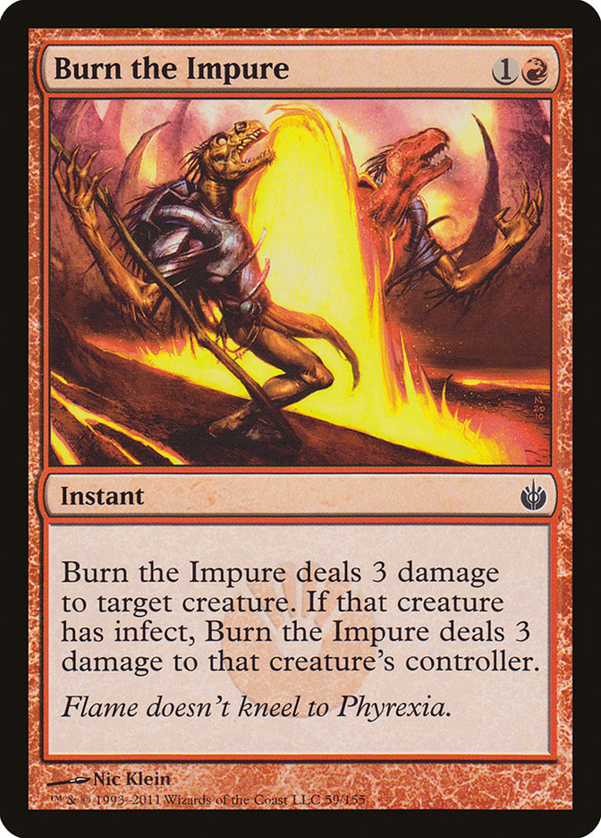 Burn the Impure [Mirrodin Besieged] | Dragon's Lair Comics and Fantasy Houston TX