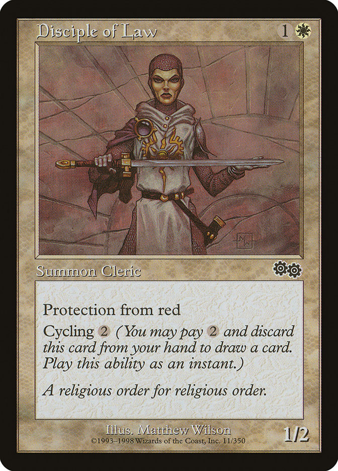 Disciple of Law [Urza's Saga] | Dragon's Lair Comics and Fantasy Houston TX