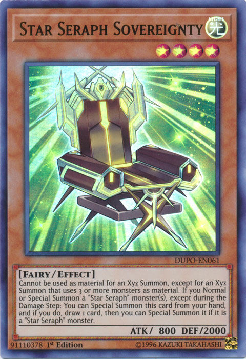 Star Seraph Sovereignty [DUPO-EN061] Ultra Rare | Dragon's Lair Comics and Fantasy Houston TX