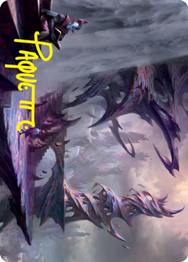 Prismari Campus Art Card (Gold-Stamped Signature) [Strixhaven: School of Mages Art Series] | Dragon's Lair Comics and Fantasy Houston TX