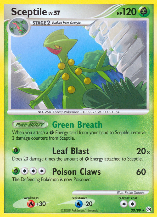 Sceptile (30/99) [Platinum: Arceus] | Dragon's Lair Comics and Fantasy Houston TX
