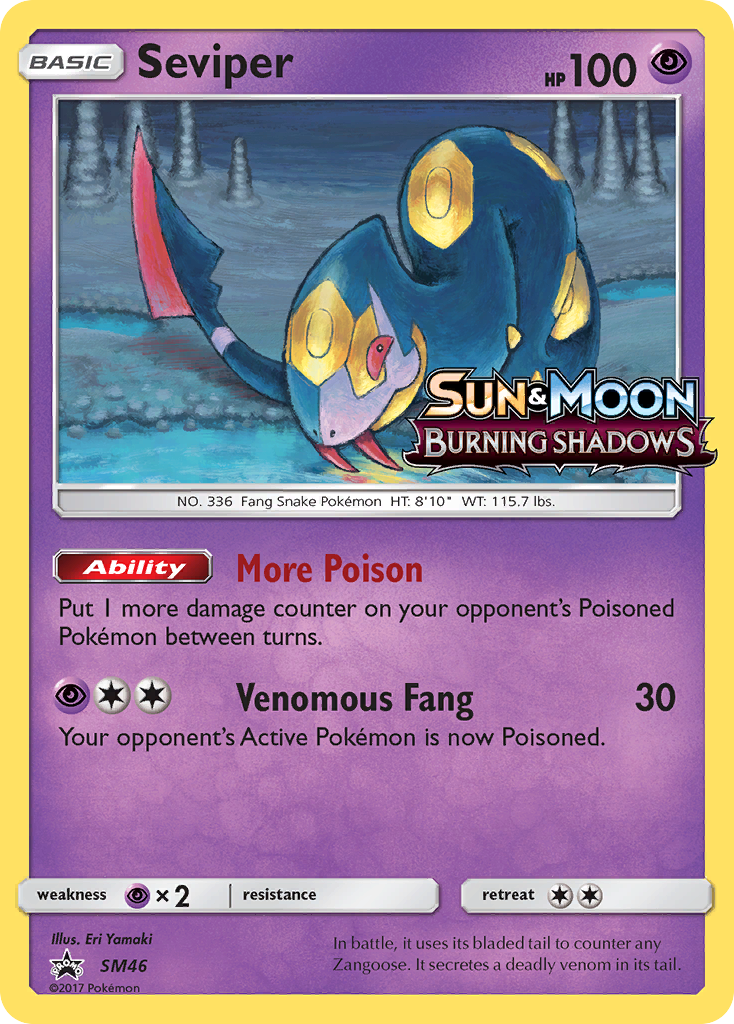 Seviper (SM46) [Sun & Moon: Black Star Promos] | Dragon's Lair Comics and Fantasy Houston TX