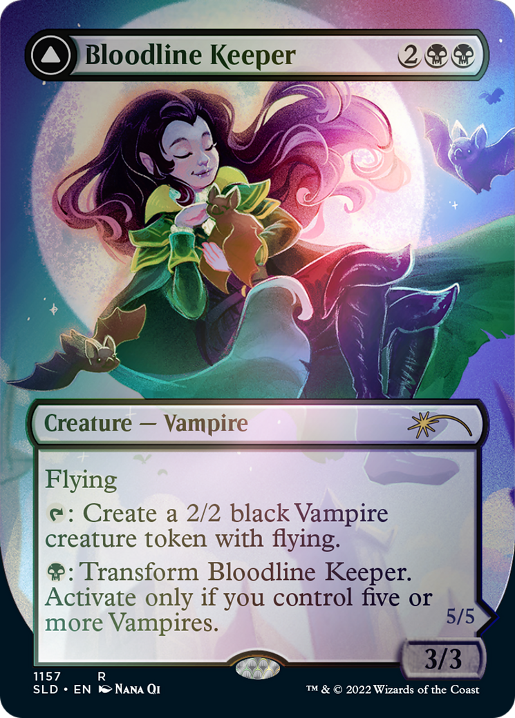 Bloodline Keeper // Lord of Lineage (Borderless) [Secret Lair: From Cute to Brute] | Dragon's Lair Comics and Fantasy Houston TX