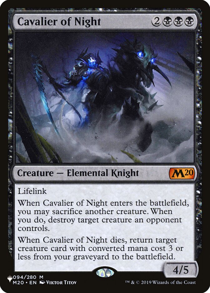 Cavalier of Night [The List] | Dragon's Lair Comics and Fantasy Houston TX