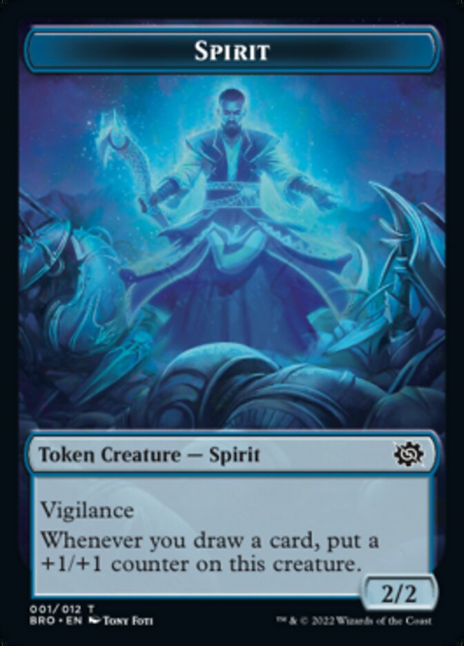 Spirit Token [The Brothers' War Tokens] | Dragon's Lair Comics and Fantasy Houston TX