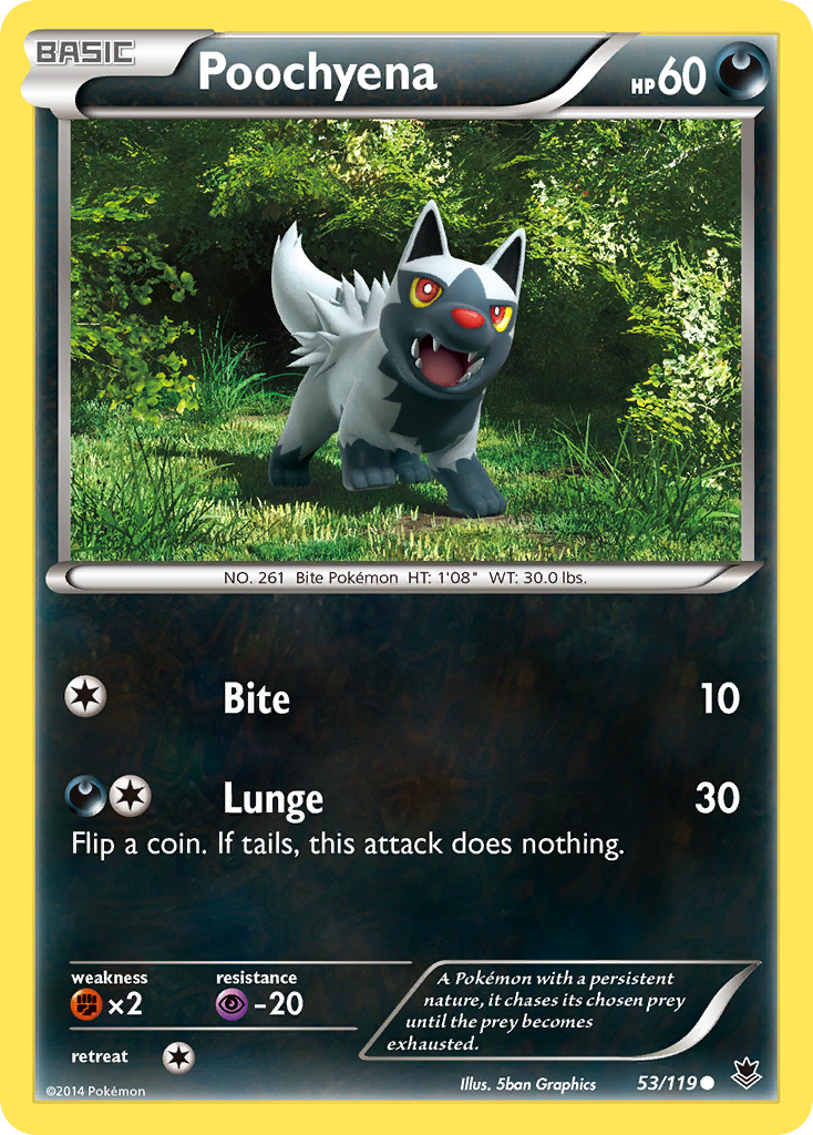 Poochyena (53/119) [XY: Phantom Forces] | Dragon's Lair Comics and Fantasy Houston TX