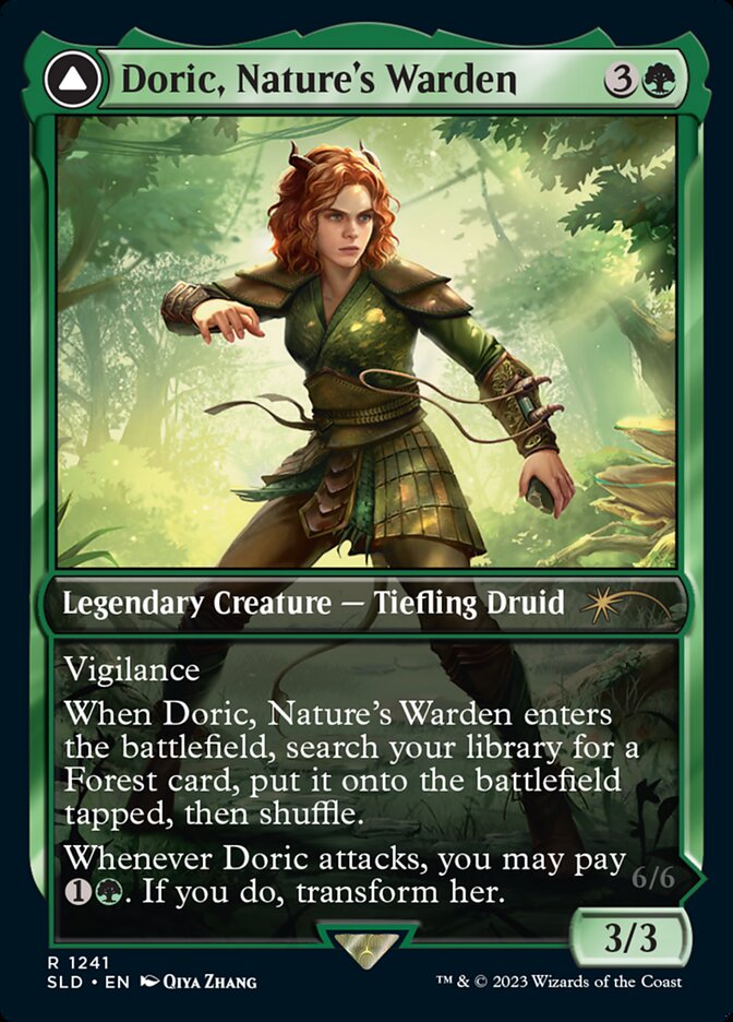 Doric, Nature's Warden // Doric, Owlbear Avenger [Secret Lair Drop Series] | Dragon's Lair Comics and Fantasy Houston TX