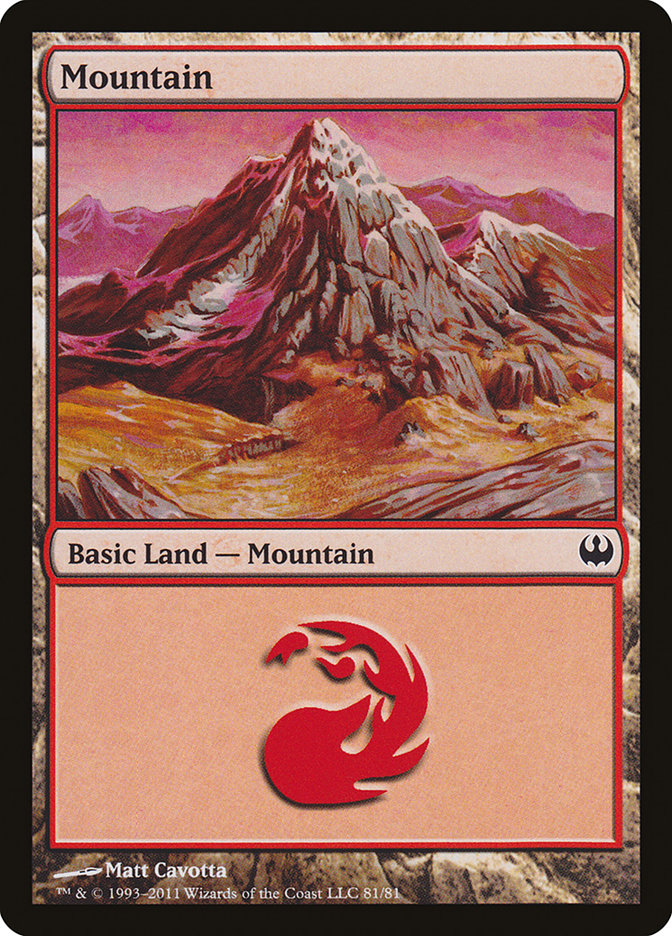 Mountain (81) [Duel Decks: Knights vs. Dragons] | Dragon's Lair Comics and Fantasy Houston TX