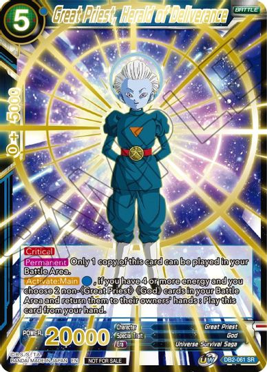 Great Priest, Herald of Deliverance (Alternate Art) (DB2-061) [Tournament Promotion Cards] | Dragon's Lair Comics and Fantasy Houston TX