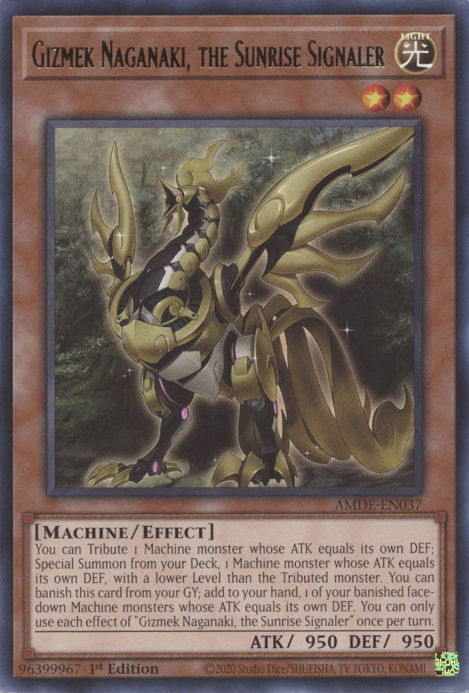 Gizmek Naganaki, the Sunrise Signaler [AMDE-EN037] Rare | Dragon's Lair Comics and Fantasy Houston TX