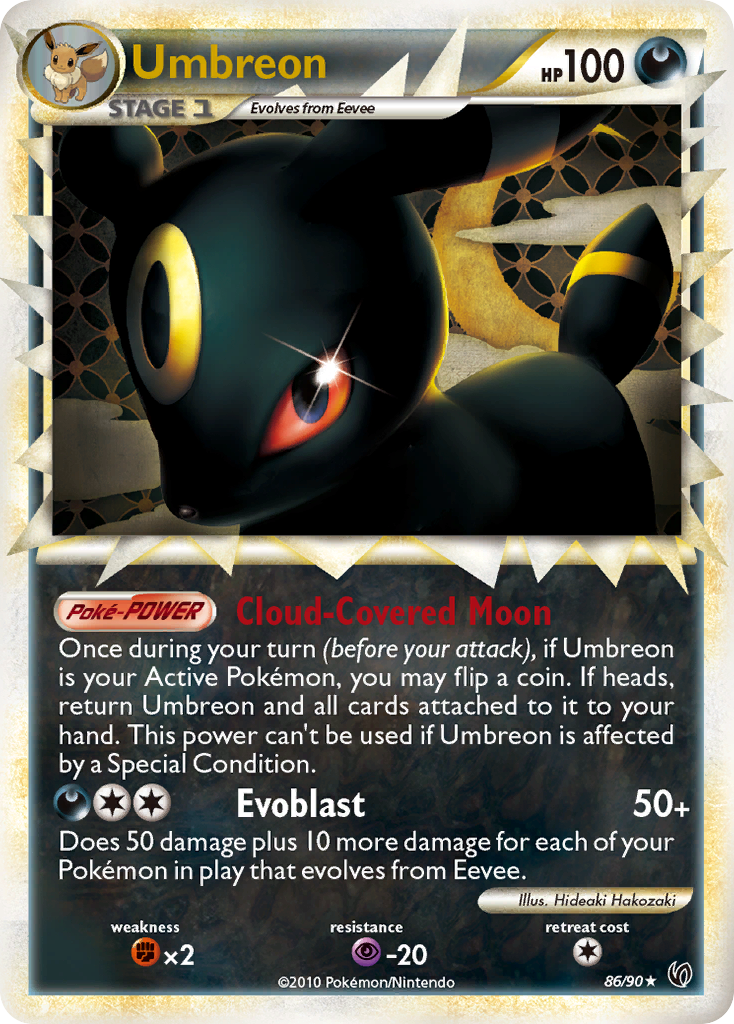 Umbreon (86/90) [HeartGold & SoulSilver: Undaunted] | Dragon's Lair Comics and Fantasy Houston TX