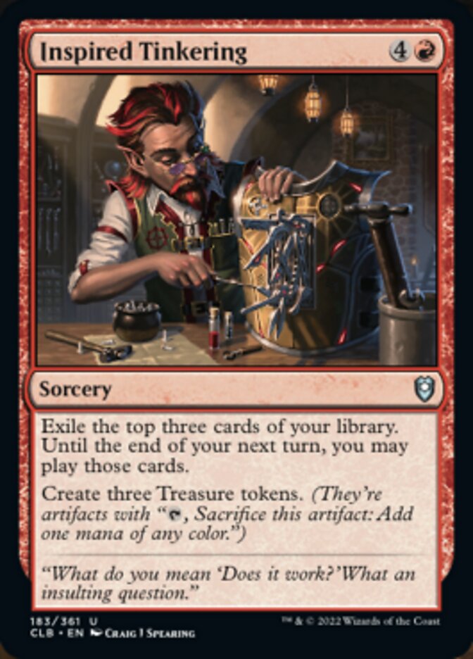 Inspired Tinkering [Commander Legends: Battle for Baldur's Gate] | Dragon's Lair Comics and Fantasy Houston TX