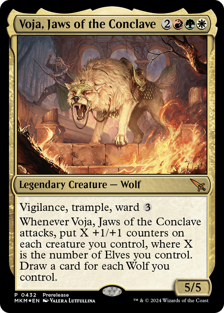 Voja, Jaws of the Conclave [Murders at Karlov Manor Prerelease Promos] | Dragon's Lair Comics and Fantasy Houston TX