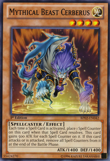 Mythical Beast Cerberus [BP02-EN042] Mosaic Rare | Dragon's Lair Comics and Fantasy Houston TX