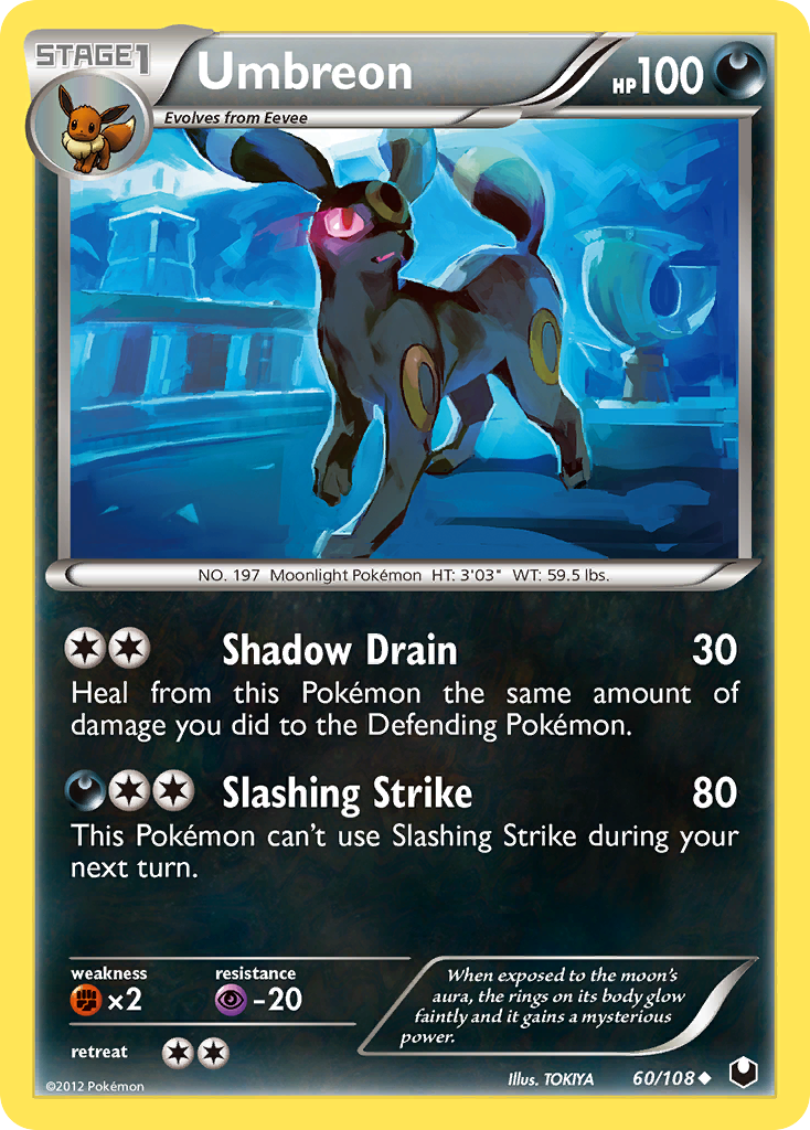 Umbreon (60/108) [Black & White: Dark Explorers] | Dragon's Lair Comics and Fantasy Houston TX
