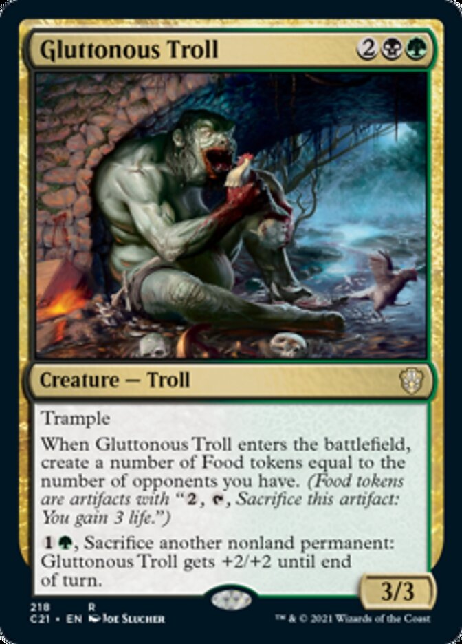 Gluttonous Troll [Commander 2021] | Dragon's Lair Comics and Fantasy Houston TX