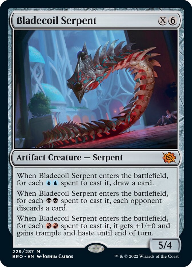 Bladecoil Serpent (Promo Pack) [The Brothers' War Promos] | Dragon's Lair Comics and Fantasy Houston TX