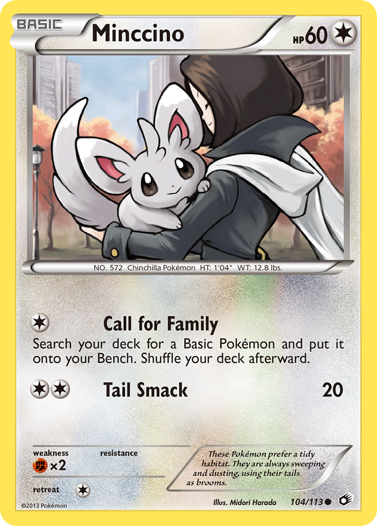 Minccino (104/113) [Black & White: Legendary Treasures] | Dragon's Lair Comics and Fantasy Houston TX