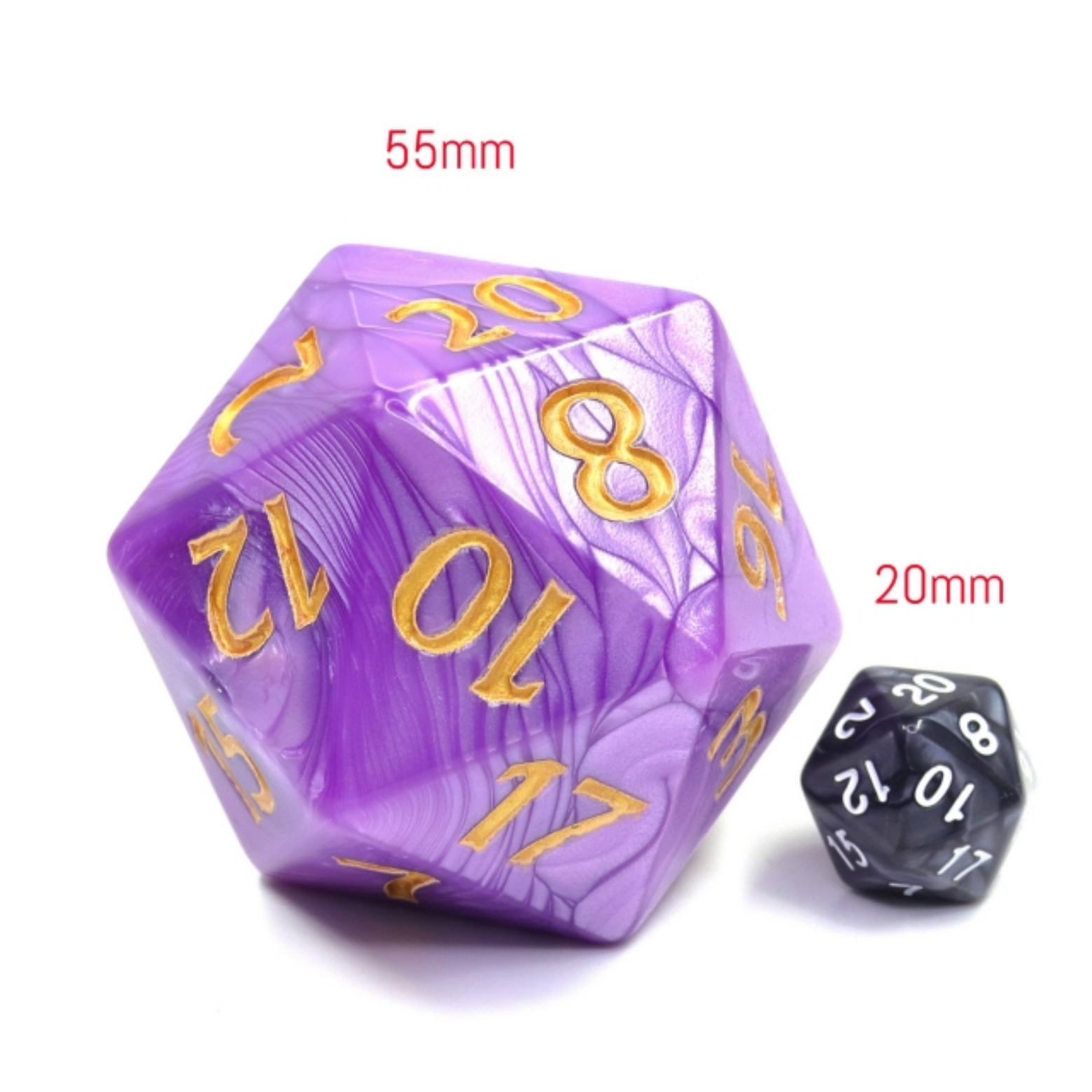 Foam Brain 55mm Titan D20 - Purple Pearl | Dragon's Lair Comics and Fantasy Houston TX