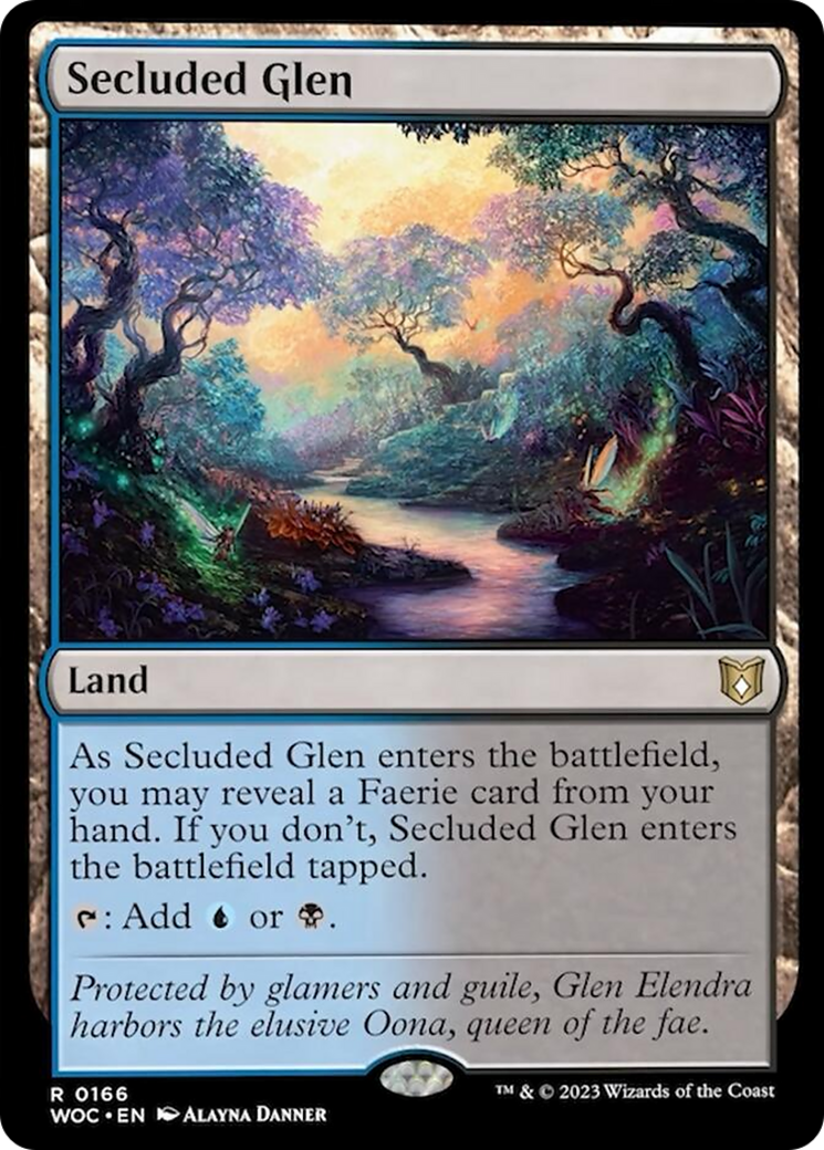 Secluded Glen [Wilds of Eldraine Commander] | Dragon's Lair Comics and Fantasy Houston TX