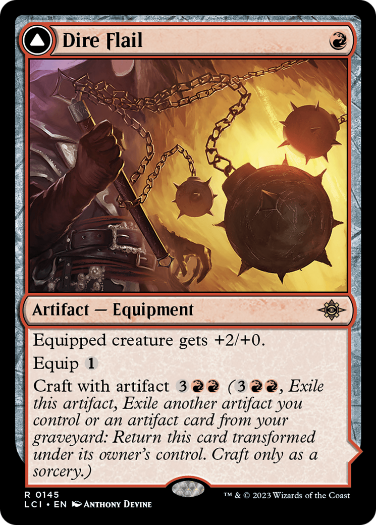 Dire Flail [The Lost Caverns of Ixalan] | Dragon's Lair Comics and Fantasy Houston TX