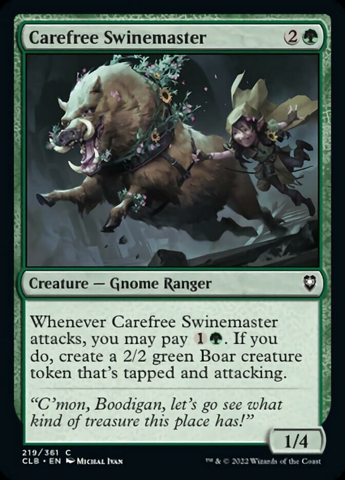 Carefree Swinemaster [Commander Legends: Battle for Baldur's Gate] | Dragon's Lair Comics and Fantasy Houston TX