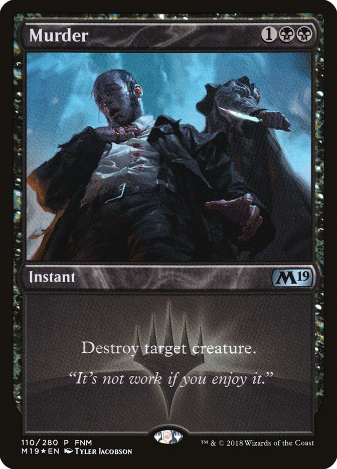 Murder (FNM) [Core Set 2019 Promos] | Dragon's Lair Comics and Fantasy Houston TX