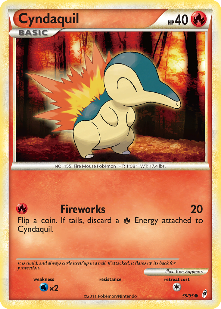 Cyndaquil (55/95) [HeartGold & SoulSilver: Call of Legends] | Dragon's Lair Comics and Fantasy Houston TX
