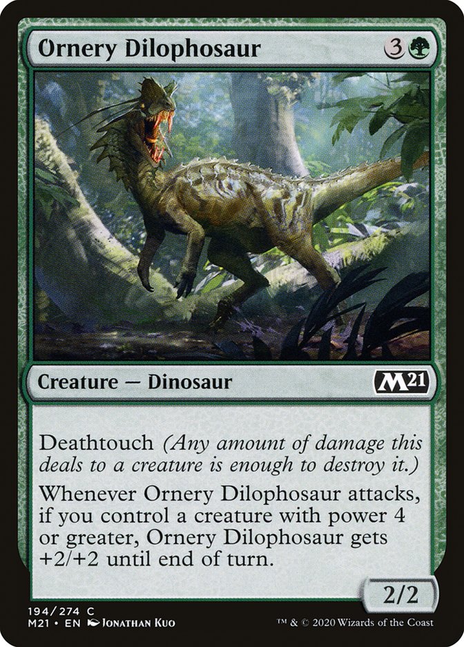Ornery Dilophosaur [Core Set 2021] | Dragon's Lair Comics and Fantasy Houston TX