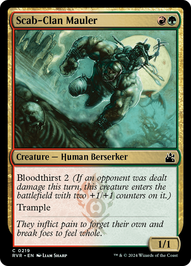 Scab-Clan Mauler [Ravnica Remastered] | Dragon's Lair Comics and Fantasy Houston TX