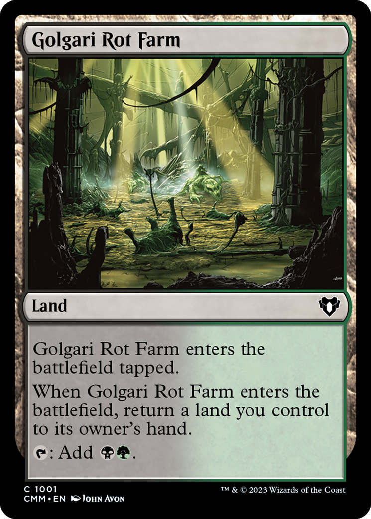 Golgari Rot Farm [Commander Masters] | Dragon's Lair Comics and Fantasy Houston TX