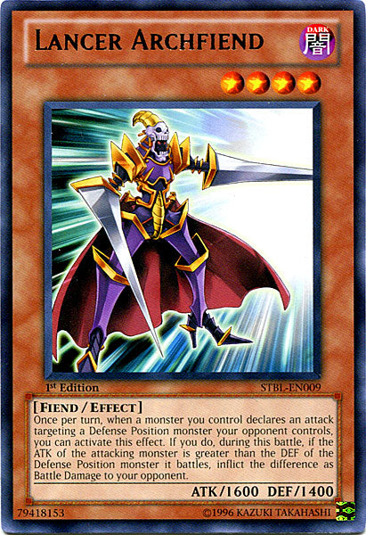 Lancer Archfiend [STBL-EN009] Rare | Dragon's Lair Comics and Fantasy Houston TX