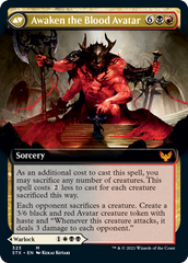 Extus, Oriq Overlord // Awaken the Blood Avatar (Extended Art) [Strixhaven: School of Mages] | Dragon's Lair Comics and Fantasy Houston TX