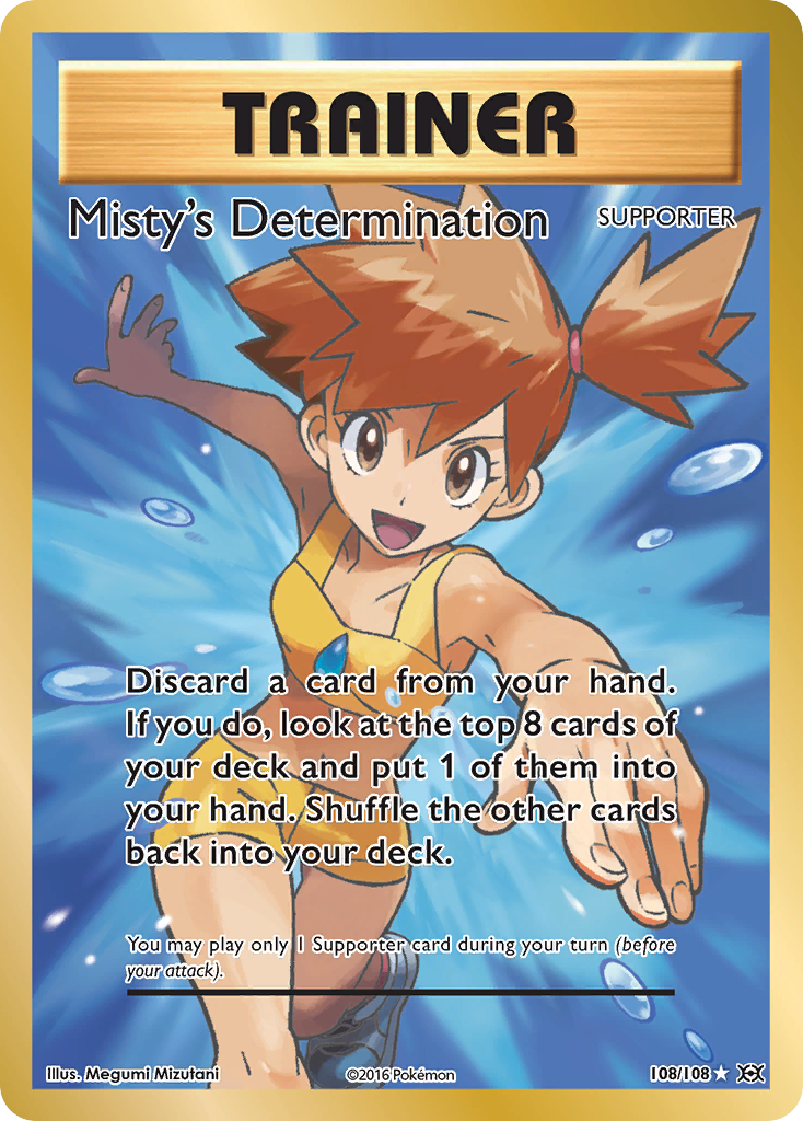 Misty's Determination (108/108) [XY: Evolutions] | Dragon's Lair Comics and Fantasy Houston TX