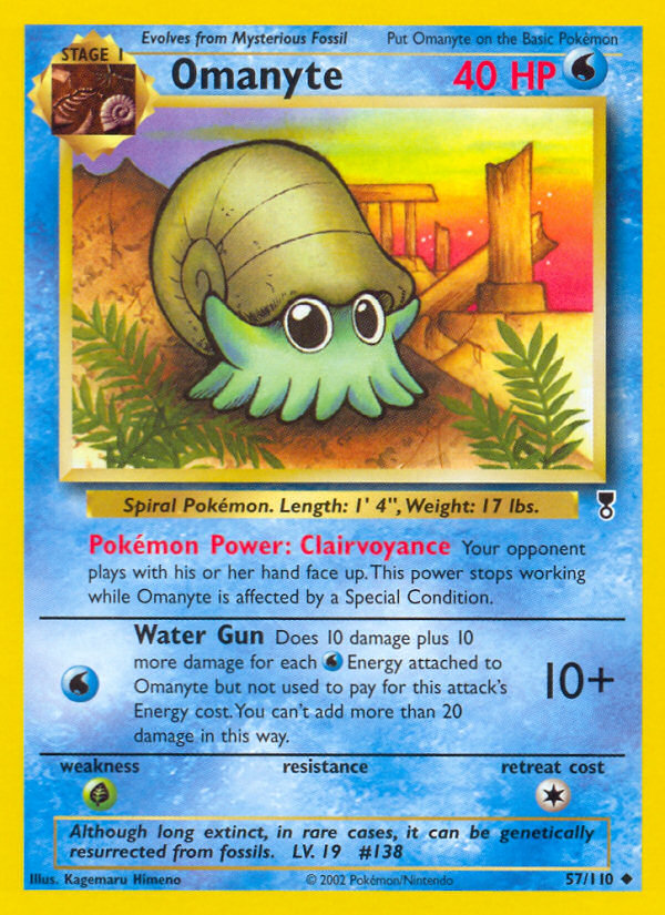 Omanyte (57/110) [Legendary Collection] | Dragon's Lair Comics and Fantasy Houston TX