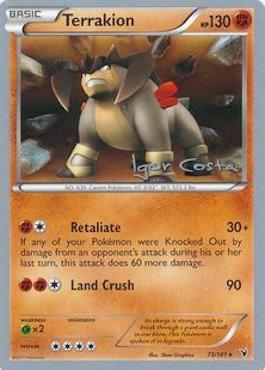 Terrakion (73/101) (Pesadelo Prism - Igor Costa) [World Championships 2012] | Dragon's Lair Comics and Fantasy Houston TX