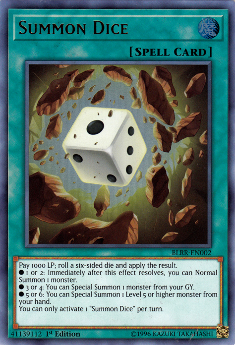 Summon Dice [BLRR-EN002] Ultra Rare | Dragon's Lair Comics and Fantasy Houston TX